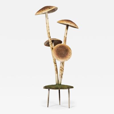 Painted French Tole Mushroom Decoration