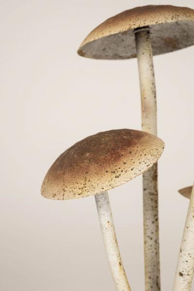 Painted French Tole Mushroom Decoration
