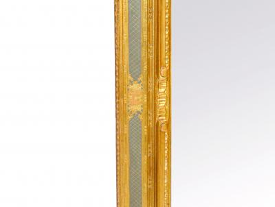 Painted Gilt and Ebonized Mid 20th Century Italian Venetian Style Wall Mirror