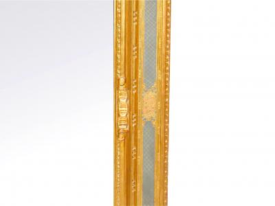 Painted Gilt and Ebonized Mid 20th Century Italian Venetian Style Wall Mirror