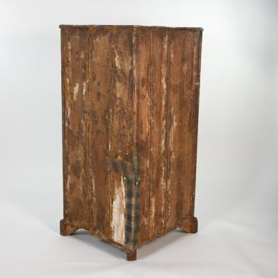 Painted Italian Bowfront Corner Cupboard Circa 1780 