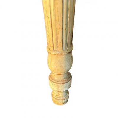 Painted Marble Top Console