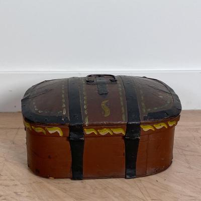 Painted Oval Box 19th Century