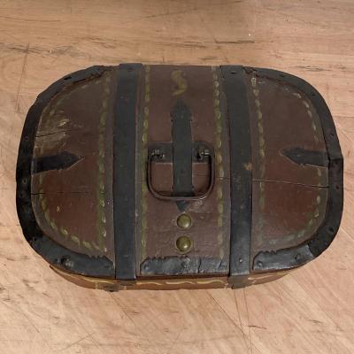 Painted Oval Box 19th Century