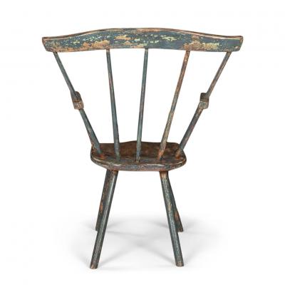 Painted Primitive Welsh Windsor Armchair