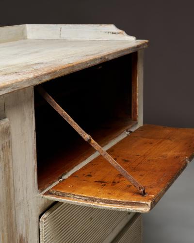 Painted Wood Enfilade Chest Sweden 19th C