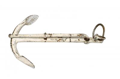 Painted Wrought Iron Anchor