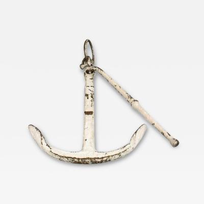 Painted Wrought Iron Anchor