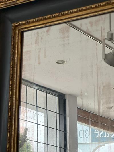 Painted and Giltwood Mirror Circa 1880