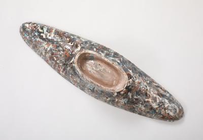 Painterly Glazed French Vessel