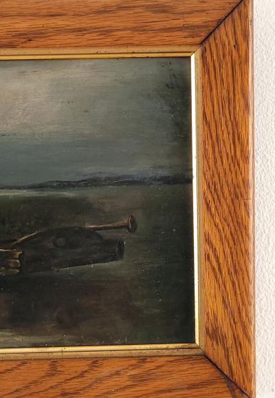 Painting of Girl in Boat circa 1880