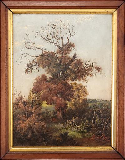 Painting of a Rustic Landscape 19th century