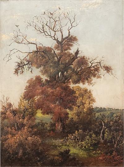 Painting of a Rustic Landscape 19th century