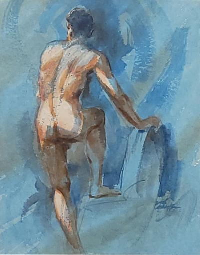 Painting of a Standing Figure circa 1970