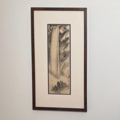 Painting of a Waterfall China 1900