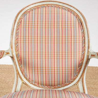 Pair 18th c English Armchairs