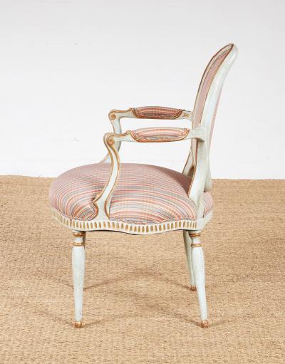 Pair 18th c English Armchairs