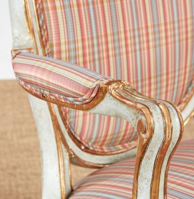 Pair 18th c English Armchairs