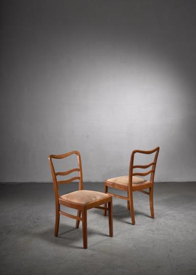 Pair 1930s side chairs