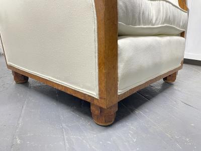 Pair 1940s French Art Deco Lounge Chairs