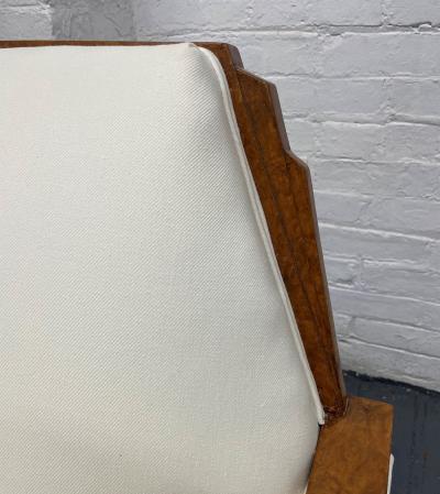 Pair 1940s French Art Deco Lounge Chairs