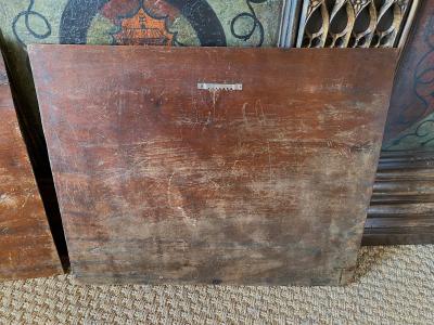 Pair 19th Century Chinese Carved Hardwood Plaques