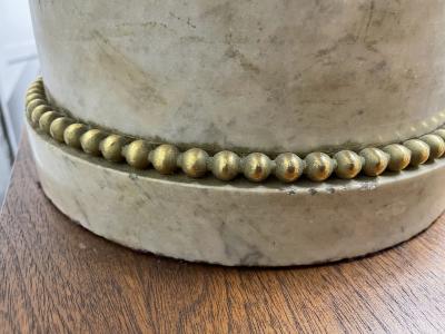 Pair 19th Century French Dore Bronze and Marble Candelabras