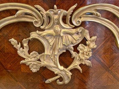 Pair 19th Century King and Queen Compatible Marble Top Commodes or Chest