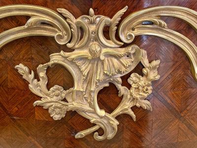 Pair 19th Century King and Queen Compatible Marble Top Commodes or Chest