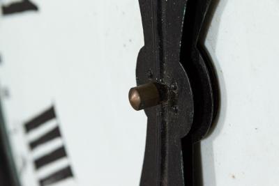 Pair 19thC English Bronze Clock Tower Faces 1880