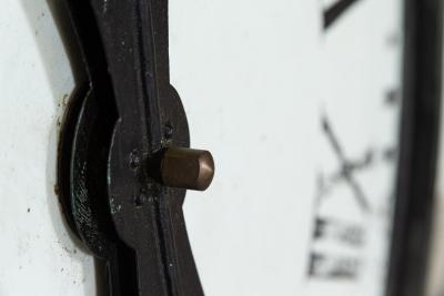 Pair 19thC English Bronze Clock Tower Faces 1880