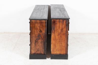 Pair 19thC French Printers Drawers