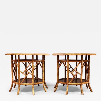 Pair Aesthetic Movement Octagonal Tables