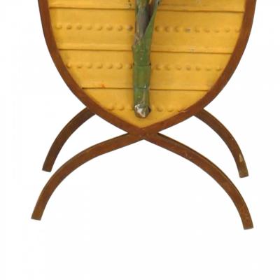 Pair American Art Moderne Tole Baskets With Lillies