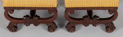 Pair American Classical Footstools