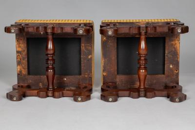 Pair American Classical Footstools