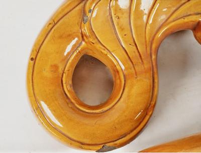 Pair Antique Chinese or Thai Roof Tiles