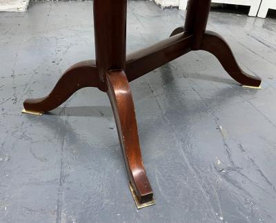 Pair Antique Mahogany and Marble Top Side Tables