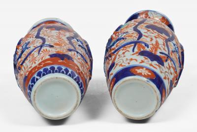 Pair Antique Small Imari Vases