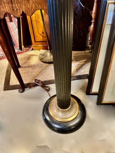 Pair Art Deco Fluted Floor Lamps