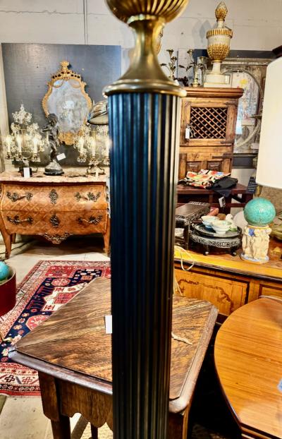 Pair Art Deco Fluted Floor Lamps