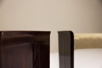 Pair Art Deco Stools in Mahogany 1930s