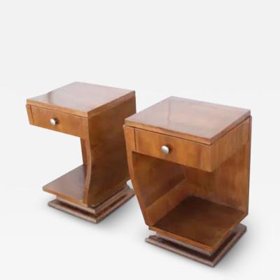 Pair Art Deco Style Side Tables or Nightstands