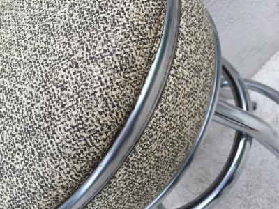 Pair Art Deco Swivel Bar Stools