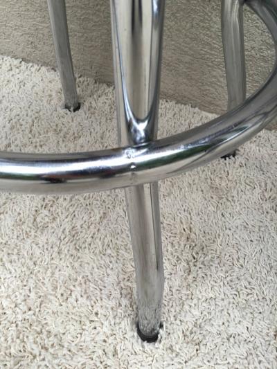 Pair Art Deco Swivel Bar Stools