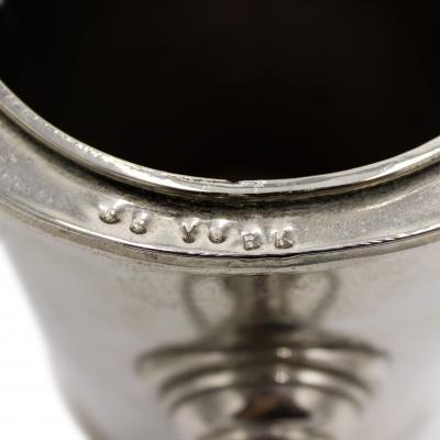 Pair Art Moderne Nickel Plate Wine Coolers