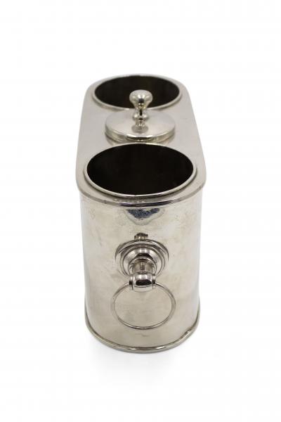 Pair Art Moderne Nickel Plate Wine Coolers