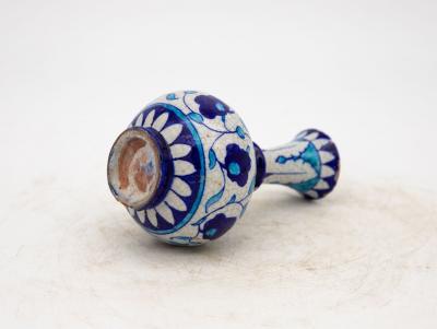 Pair Blue and Turquoise Iznik Vases Late 19th Century