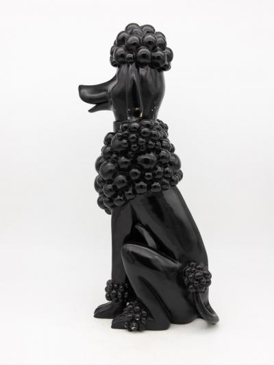 Pair Composite Poodles Late 20th Century