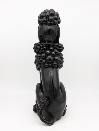 Pair Composite Poodles Late 20th Century